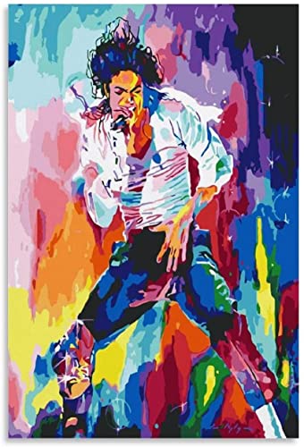 5D Diamant Painting Set FüR Erwachsene Und Kinder Malen nach Zahlen von Michael Jackson DIY Diamond Painting Kristall Strass Diamant Stickerei GemäLde 23.6"x35.4"(60x90cm) Kein Rahmen von SDDLW1990