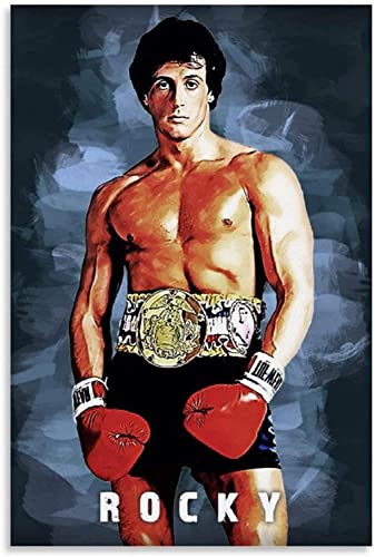 5d Diamond Painting Diamant Bilder FüR Erwachsene Und Kinder Rocky Balboa Poster Vintage Boxen Bild DIY Kreuzstich Arts Craft Kristall Strass Stickerei 11.8"x15.7"(30x40cm) Kein Rahmen von SDDLW1990