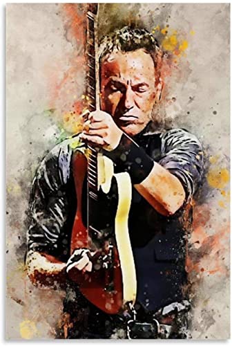 DIY 5d Diamant Malerei Kits FüR Erwachsene Und Kinder Bruce Springsteen Kreuzstich Art Kristall Strass Stickerei Painting 11.8"x15.7"(30x40cm) Kein Rahmen von SDDLW1990