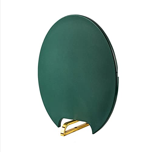 SDEFRGT Schneidebretter Thickened Gold plattiert Schneidebrett rutschfeste PE Kunststoff Runde Rotatable Grün Sticky Board Pad Küche Schneiden Board(Drake Green) von SDEFRGT