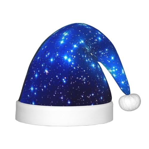 Blaue glänzende Sterne, für den Außenbereich, Weihnachtsmannmütze, Weihnachtsaccessoire von SDFHU