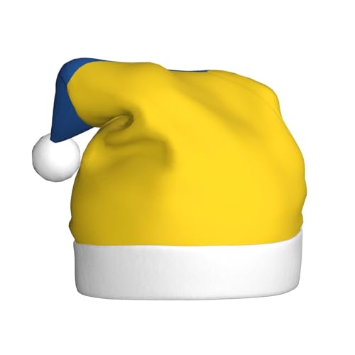 Weihnachtsmütze mit Flagge der Ukraine, lustige Weihnachtsmütze für Erwachsene, Urlaubsmütze, Zubehör für Weihnachtsfeier von SDFHU