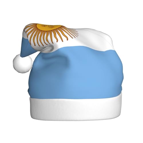 Weihnachtsmütze mit argentinischer Flagge, lustige Weihnachtsmütze für Erwachsene, Urlaubsmütze, Accessoire für Weihnachtsfeier von SDFHU