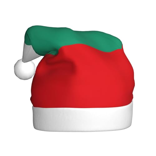 Weihnachtsmütze mit bulgarischer Flagge, lustige Weihnachtsmütze für Erwachsene, Urlaubsmütze, Accessoire für Weihnachtsfeier von SDFHU