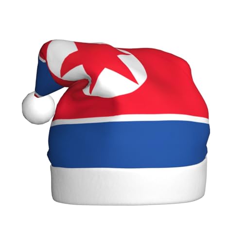 Weihnachtsmütze mit koreanischer Flagge, lustige Weihnachtsmütze für Erwachsene, Urlaubsmütze, Accessoire für Weihnachtsfeiern von SDFHU