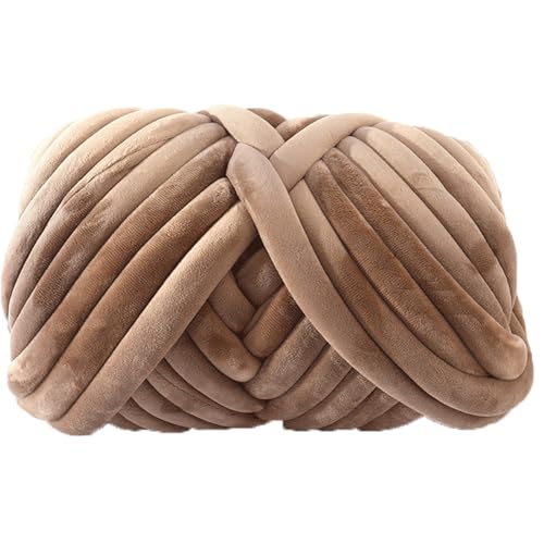 Bulky ArmStricken Wolle Roving,Supre Large Handstricken Häkeln Samt Yarn,250g Grobe Isländische Wolle Core Yarn Garn,Soft Weiches Wollgarn Für DIY Haustier Bett Sofa Decke (Color : 6#, Size : 2 roll von SDNAM