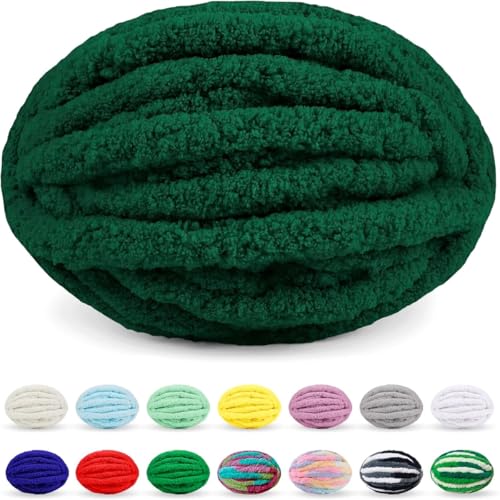 SDNAM Chunky Wolle Zum Häkeln Wolle Zum Häkeln Dickes Garn Dicke Wolle Zum Handstricken Handstrickgarn Decke Stricken Mit Hände Handstrickwolle Armstricken Yarn(10@,10 roll(2500g)) von SDNAM