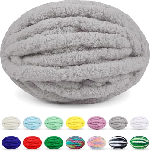 SDNAM Chunky Wolle Zum Häkeln Wolle Zum Häkeln Dickes Garn Dicke Wolle Zum Handstricken Handstrickgarn Decke Stricken Mit Hände Handstrickwolle Armstricken Yarn(20@,1 roll(250g)) von SDNAM