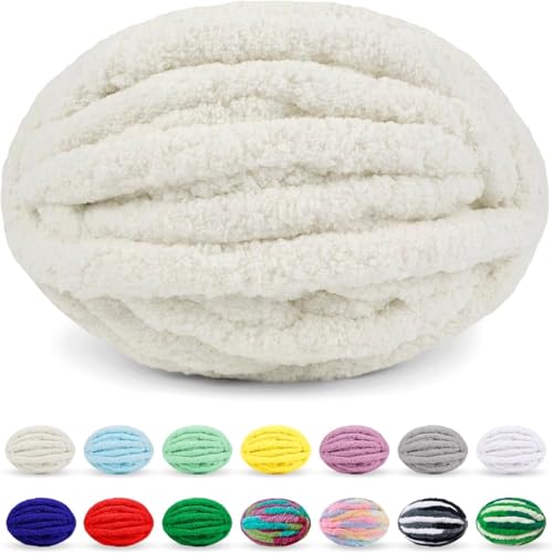 SDNAM Chunky Wolle Zum Häkeln Wolle Zum Häkeln Dickes Garn Dicke Wolle Zum Handstricken Handstrickgarn Decke Stricken Mit Hände Handstrickwolle Armstricken Yarn(24@,1 roll(250g)) von SDNAM