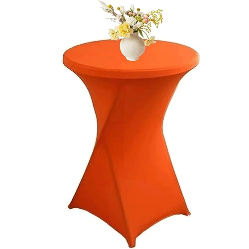 Set Stretch Stehtisch Husse Für Bistrotisch Ø 80-85 Cm Elegante ,Verstärkung Im Fußbereich,40°C Maschinenwäsche ，Stretch-Husse Schwarz Hussen Für Stehtische Und Bistrotische80×110cm, ( Color : 2# , Si von SDNAM