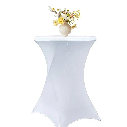 Set Stretch Stehtisch Husse Für Bistrotisch Ø 80-85 Cm Elegante ,Verstärkung Im Fußbereich,40°C Maschinenwäsche ，Stretch-Husse Schwarz Hussen Für Stehtische Und Bistrotische80×110cm, ( Color : 8# , Si von SDNAM