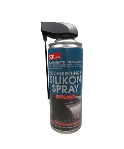 SDV Chemie Hochleistungs Silikonspray Spray 1x 450ml Siliconspray Kunststoff- und Gummipflege Trennmittel Gleitmittel von SDV Chemie