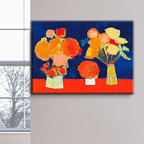 Nicolas de Stael Abstraktes Ölgemälde auf Leinwand, klassischer Wandkunstdruck, Poster, Blumen, für Wohnzimmer, Flur, Wohnkultur, 40 x 60 cm, rahmenlos von SDVIB