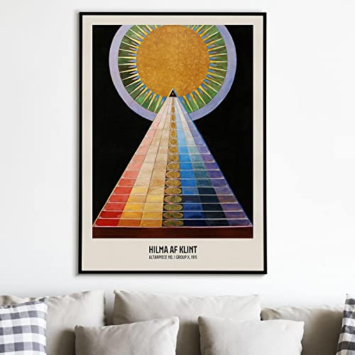 SDVIB Spirituelles abstraktes Poster Hilma Af Klint Leinwand Gemälde Mode Kunstdruck Modernes Retro Wandbild für Wohnzimmer Wohnkultur 60x80cm Rahmenlos von SDVIB