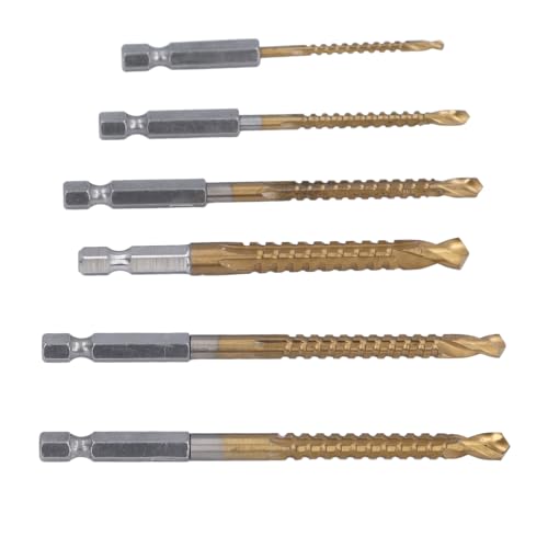 6pcs Drehung Bohrbit Set HSS Gezackt Seitenschneidbohrmaschine 1/4in -Hex -Schaft für Kunststoffholz 3 Mm 4 Mm 5 Mm 6 Mm 6.5mm 8mm 6pcs Drehung Bohrbit Set HSS Gezackt Seitenschneidbohrmaschine 1/4in -Hex -Schaft für Kunststoffholz 3 Mm 4 Mm 5 Mm 6 Mm 6.5mm 8mm von SEAFRONT