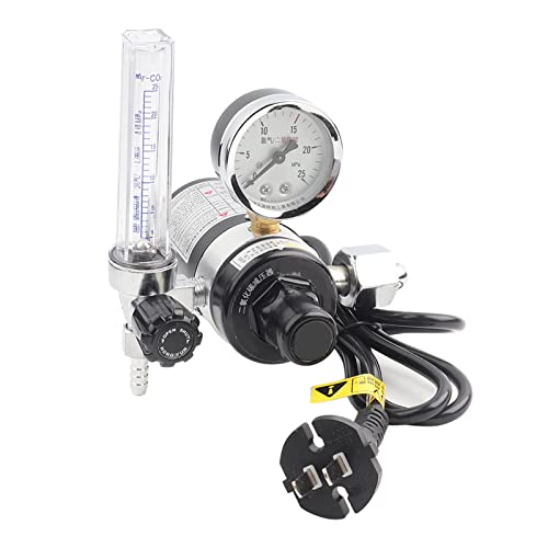 Kohlendioxid-Druckregler Konstanter Druck Typ CO2-Regler Manometer Gasschutz Schweißgerät mit Durchflussmesser (220V) von SEAFRONT