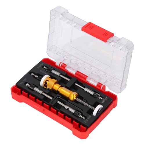 SEAFRONT 5 Stücke Countersink Bohrer Bits mit Einstellbarer Tiefenstopp Hex Shank Bohrbohrer für 82 Grad Schraubenlöcher Holzarbeiten Countersink Bohrer Bit Set Set SEAFRONT 5 Stücke Countersink Bohrer Bits mit Einstellbarer Tiefenstopp Hex Shank Bohrbohrer für 82 Grad Schraubenlöcher Holzarbeiten Countersink Bohrer Bit Set Set von SEAFRONT