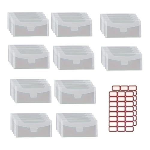 50 Stück Stanz- und Stempelaufbewahrungstaschen, transparente Umschläge, Taschen für Stanzformen, Scrapbooking 50 Stück Stanz- und Stempelaufbewahrungstaschen, transparente Umschläge, Taschen für Stanzformen, Scrapbooking von SEAYACK