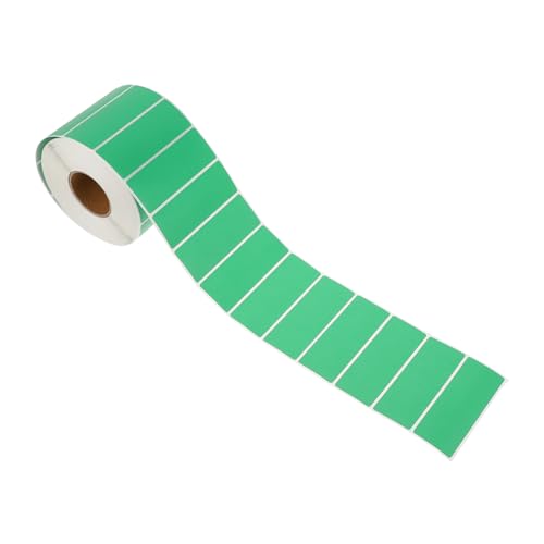 SECFOU 1 Rolle Selbstklebendes Druckpapier Barcode Bedruckbare Etiketten Aufkleber Zur Farbcodierung Schreibbar Kreative Papieraufkleber Pflanzenetiketten Green Kupferplattenaufkleber von SECFOU