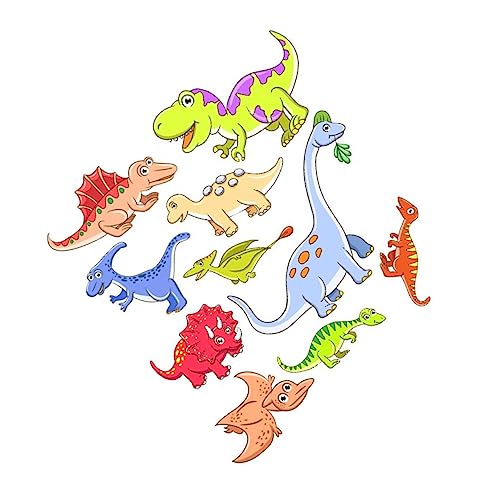 SECFOU 1 Stück Dinosaurier Aufkleber Für Kinderzimmer Cartoon Sticker Party Mitgebsel Hautfreundliche Tattoos Für Jungen Ideal Für Geburtstagsfeiern Und Dekoration von SECFOU