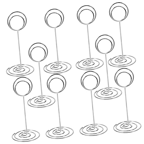 SECFOU 10 Stück Tischkartenhalter Aus Draht Tischnummernhalter Für Hochzeiten Und Veranstaltungen Platzkartenständer Für Namenskarten Und Sitzkarten Stabil Und Elegant von SECFOU