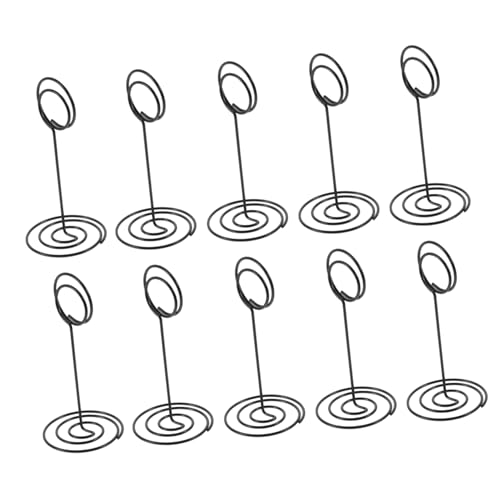 SECFOU 10er Set Tischkartenhalter Für Hochzeiten Und Veranstaltungen Platzkartenhalter Memo Clips Für Tischdekoration Runde Basis 85mm Höhe Stabil Und Elegant von SECFOU