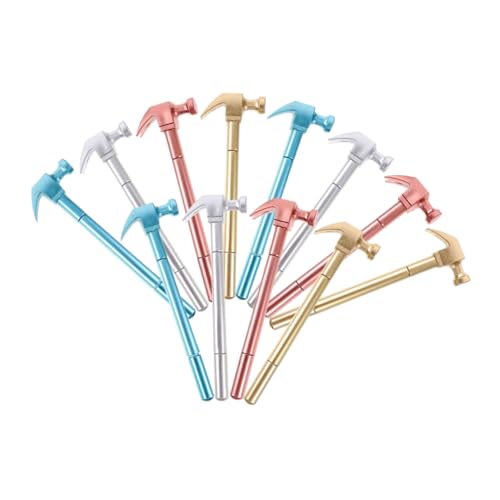 SECFOU 12 Stück Hammerförmiger neutraler Stift kugelschreiber gelstifte stylus stift schreibutensilien schreibkladde Kalligraphie Tinte Party Bag Füllstoffe Kinderschulpreis Plastik SECFOU 12 Stück Hammerförmiger neutraler Stift kugelschreiber gelstifte stylus stift schreibutensilien schreibkladde Kalligraphie Tinte Party Bag Füllstoffe Kinderschulpreis Plastik von SECFOU