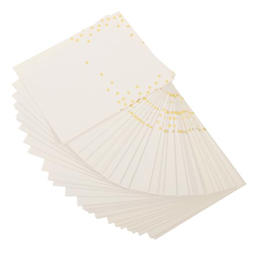 SECFOU 50 Stück Sitzplatzkarte Tischschildkarten Bankett-Tischkarten Platzkarten für Hochzeiten hochzeitskarte wedding card Sitzkarten multifunktionale Platzkarten Papier Golden von SECFOU