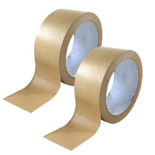 SECFOU 50mm Kraftpapier Klebeband Solidfarbe Dekoratives Geschenkverpackungsband Für DIY Bastelprojekte 50m Rolle Ideal Für Geschenkverpackungen Und Dekoration von SECFOU