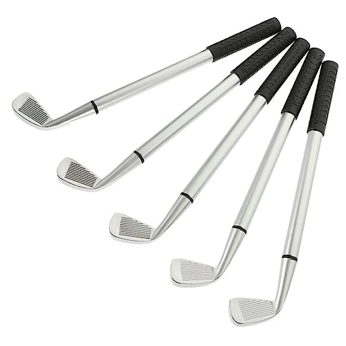 SECFOU 5St Golf-Styling-Stift Kugelschreiber geschenkt Verein Stifte Schulbriefpapier Kugelschreiber für den Schreibtisch Schreibwaren Souvenirs zum Golfen Aluminiumlegierung von SECFOU