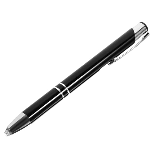 SECFOU Beleuchteter Kugelschreiber glow pen stylus stift Nachtschreibkugelschreiber Kugelschreiber mit Licht metallstift sign pen Stifte für Touchscreen Büromaterial geschenkt Eisen Black von SECFOU