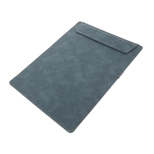 SECFOU Clipboard-Clips a4 büroklammer Office-Dokumentenklammern Papier-Klemmbrett write board schreibunterlage schule Dateiordner-Zwischenablage tragbares Schreib-Klemmbrett Leder Blue von SECFOU