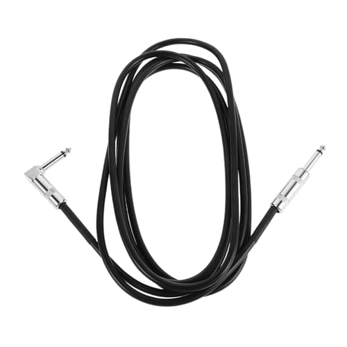 SECFOU Gitarrenkabel E-gitarrenteile Gitarrenverstärkerkabel Gitarrenpedalkabel Patchkabel Für Instrumente Gitarren Reparaturset Stereo-audiokabel Pedalboard-kabel Kupferkern Black von SECFOU