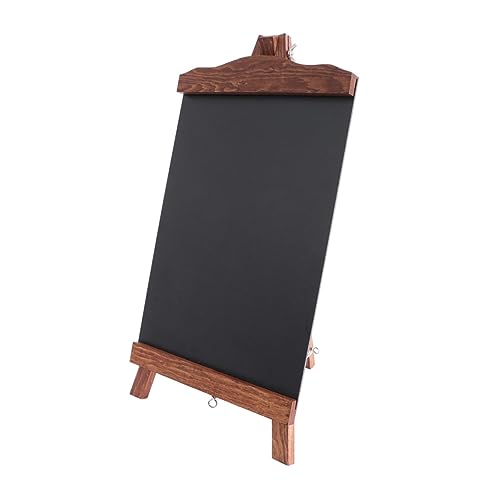 SECFOU Holztafel Mini-dekor Tafelzeichen Schreibtisch-dekor Desktop-dekor Staffelei Tafel Kreidetafeln Mit Rahmen Tafel Notieren Büro-schreibtischdekorationen Stehende Tafel Hölzern von SECFOU