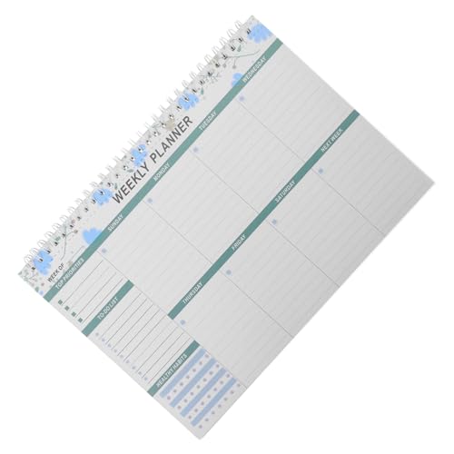 SECFOU Notizbuch Liste Notizblock Notizbücher Veranstalter Notizen Memoboard Studienplaner Wochenkalenderblock Abreißen Zeitplan Kalender Planer Für Die Woche Pad Machen Büroplaner Papier von SECFOU