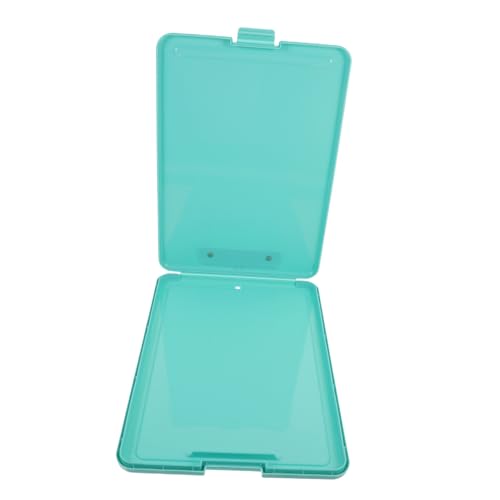 SECFOU Ordner WordPad schreibutensilien storage boxes paper clip Dokumentenmappe mit Schreibbrett office supplies Klemmbretter für die Schule Büro-Klemmbrett Tafel Plastik Light Green von SECFOU