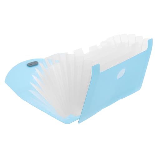 SECFOU Rechnung Ordner aktenordner schreibtischorganizer büromaterial Datei-Organizer office desk accessories Dateiordner mit großer Kapazität Aktentasche zur Aufbewahrung pp Sky-blue von SECFOU