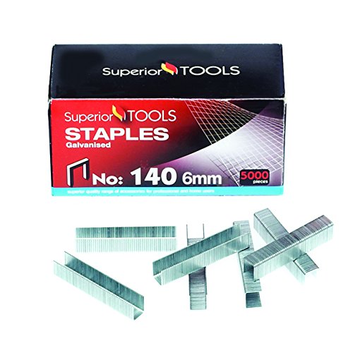 Superior Tools by Seco Galvanised Staples 140/6 (Box of 5000) von Stewart Superior