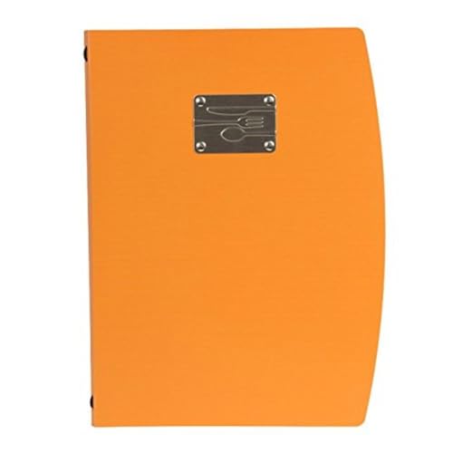 Securit Rio A4-Speisekarten-Mappe mit Gabel-Design, Orange von SECURIT