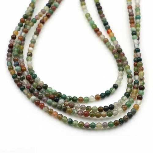Perlen, 2 mm, 3,0 mm, natürlicher Halbedelstein, runde, lose Kristallperle für Damen, Schmuckherstellung, DIY-Armband, Halskette, Bulk-Indien-Achat, 2 mm, 165 bis 175 Stück Perlen, 2 mm, 3,0 mm, natürlicher Halbedelstein, runde, lose Kristallperle für Damen, Schmuckherstellung, DIY-Armband, Halskette, Bulk-Indien-Achat, 2 mm, 165 bis 175 Stück von SEDRGH