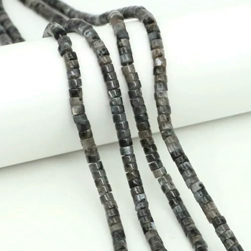 x 4,0 mm flache, runde Naturstein-Abstandsperlen, Amethyst, Lapislazuli, lose Edelstein-Rondelle-Perle für die Schmuckherstellung, DIY-Armband, Halskette, schwarzer Labradorit, 20 Stränge x 4,0 mm flache, runde Naturstein-Abstandsperlen, Amethyst, Lapislazuli, lose Edelstein-Rondelle-Perle für die Schmuckherstellung, DIY-Armband, Halskette, schwarzer Labradorit, 20 Stränge von SEDRGH