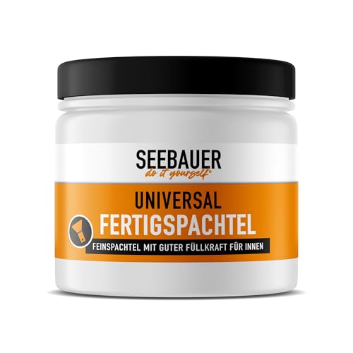 SEEBAUER diy Universal-Fertigspachtel Innen 500g - Feinspachtel mit guter Füllkraft für den Innenbereich von SEEBAUER diy