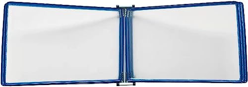 Hängemappen-Organizer für die Wand, A3-Wandaufhängungseinheiten, Flip-Ordner mit magnetischer Basis, wandmontiertes Poster-Flip-Book-Display for Werkstatt-Ausstellungsbüros(Color:Blu) von SEIBES