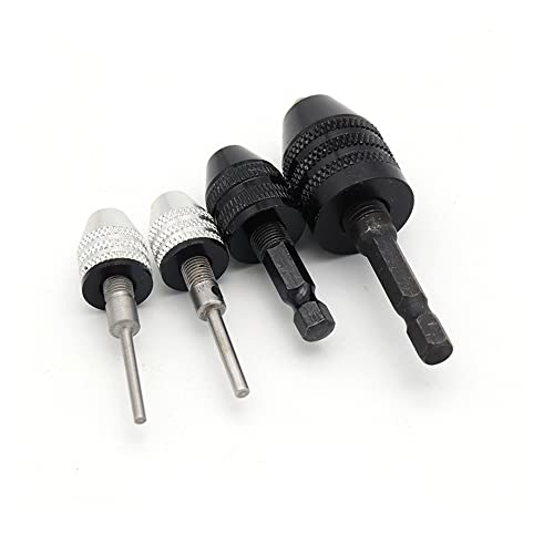 SEIDER 1 STÜCK Mini Keyless Bohrfutter 0,3-8 mm Selbstspannende elektrische Bohrer Spannzange Werkzeuge 1/4 Sechskantschaft Schnellwechselkonverter (Color : 0.3-6.5mm Hex-01) von SEIDER