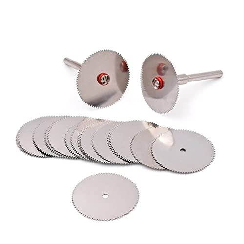 12 Stück HSS-Scheibensägeblätter Holzarbeiter-Werkzeuge Edelstahl-Mini-Sägeblatt-Abschnitt, elektrisches Schleifen, Schneideblatt, Schneidwerkzeug (Color : 12pcs, Size : 18mm) von SEIDER