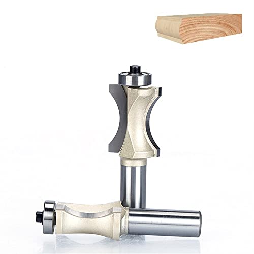 1pc Schaftfräser Fräser Halbrund Bit 2 Flöte mit Lager Holzbearbeitungswerkzeug Fräser 1/2 Zoll Schaft for Holz(6504) von SEIDER