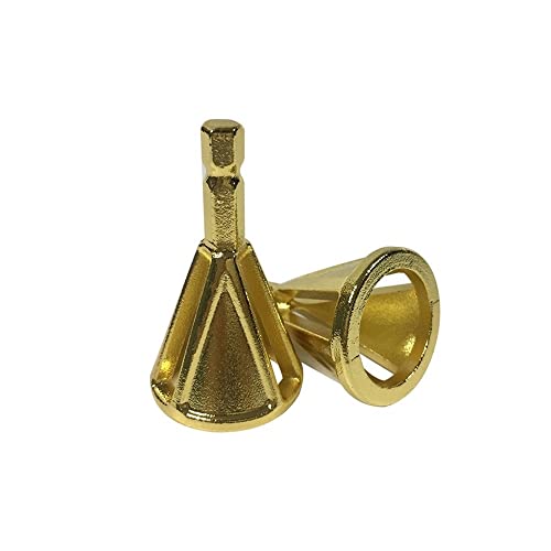 Edelstahl-Entgratungswerkzeug for Externe Fasen Entfernen Sie Gratwerkzeuge for die Reparatur beschädigter Bolzen aus Metallbohrwerkzeugen (Color : Gold Hexagon 6 Slot) von SEIDER