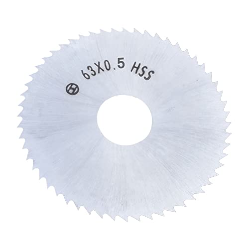 SEIDER Mini-Kreissägeblatt 63 mm HSS-Stahl 72-Zähne-Radscheiben 16 mm Öffnung for Holz-Aluminium-Metallplatten-Schneidwerkzeug(63x0.6) von SEIDER