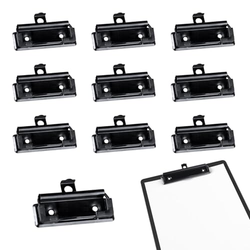 7cm Klemmbrett Clips, Montierbare Klemmbrett Klemme, Clipboard Zwischenablage Ordner Klemmen mit Gummigriff für Büro, Schule, Schreibwaren (10er Pack) von SEIWEI