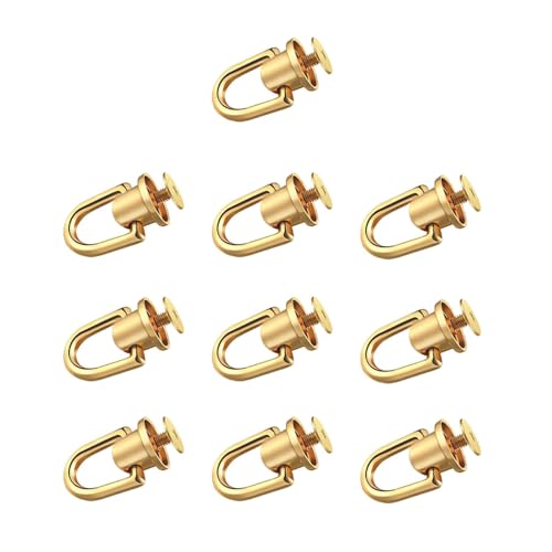 Gold, Ball Studs Nieten mit D Ring: Schraube Ball Post Head Buttons und O Ring Lock Clasp für Leder Handwerk, Tasche Machen, Schuhe Dekoration, und DIY-Projekte von SEIWEI